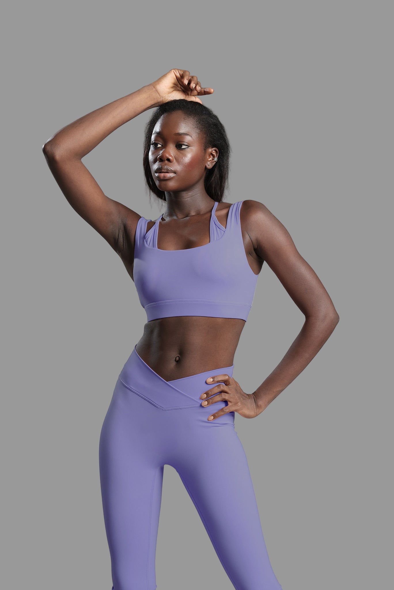 Cross Back Bra - Iris