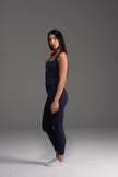 Soft Active V-Waist Pocket Legging in Navy Blue