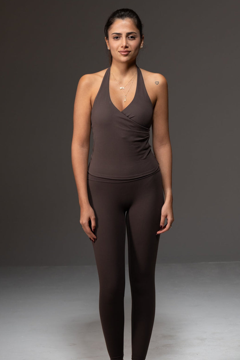 Soft Active Hight-Rise Legging in Light Coffee