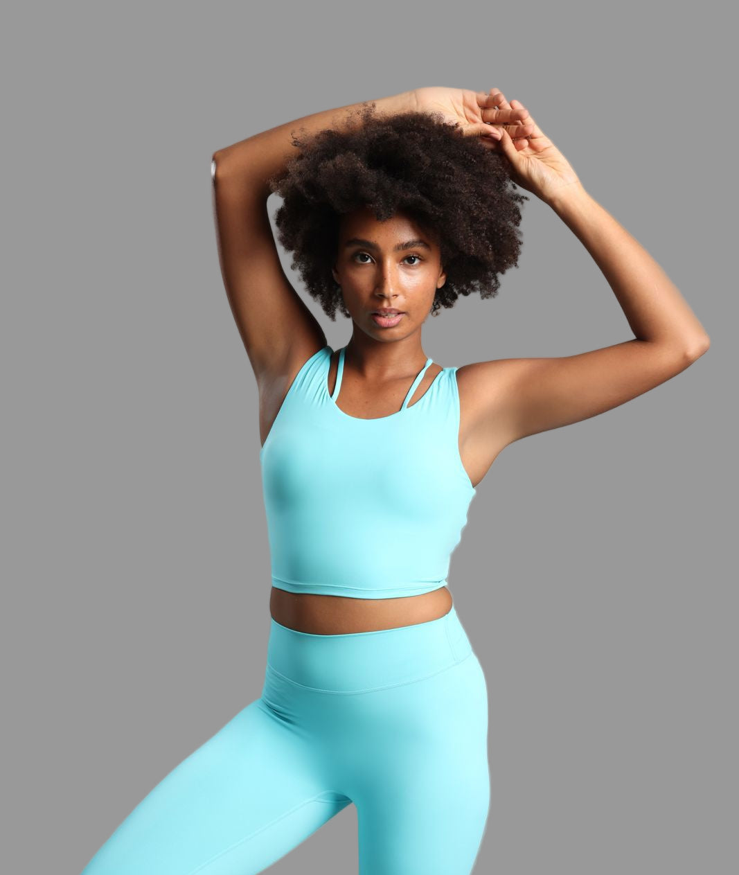High Rise Legging - Crystal Blue