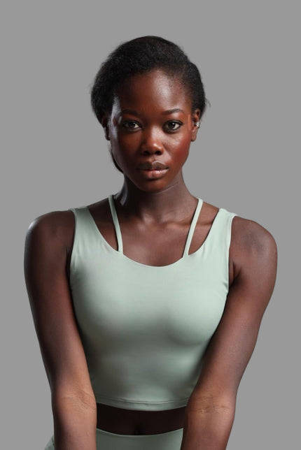 Twist Cutout Top - Aloé Green