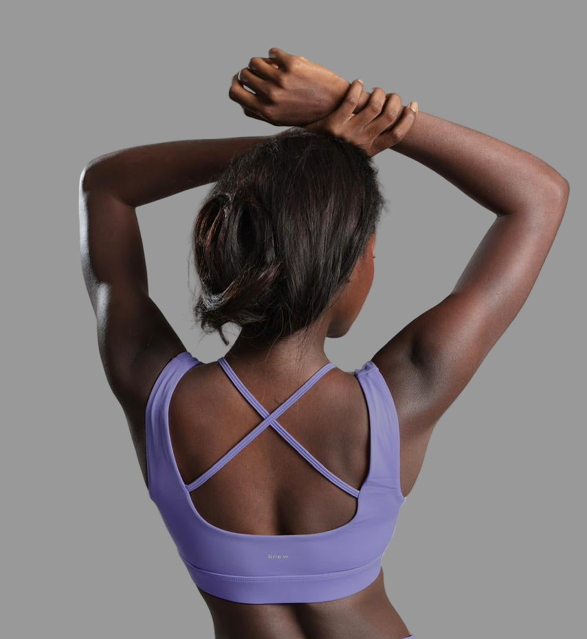 Cross Back Bra - Iris